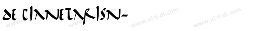 DE pianetarisn字体转换
